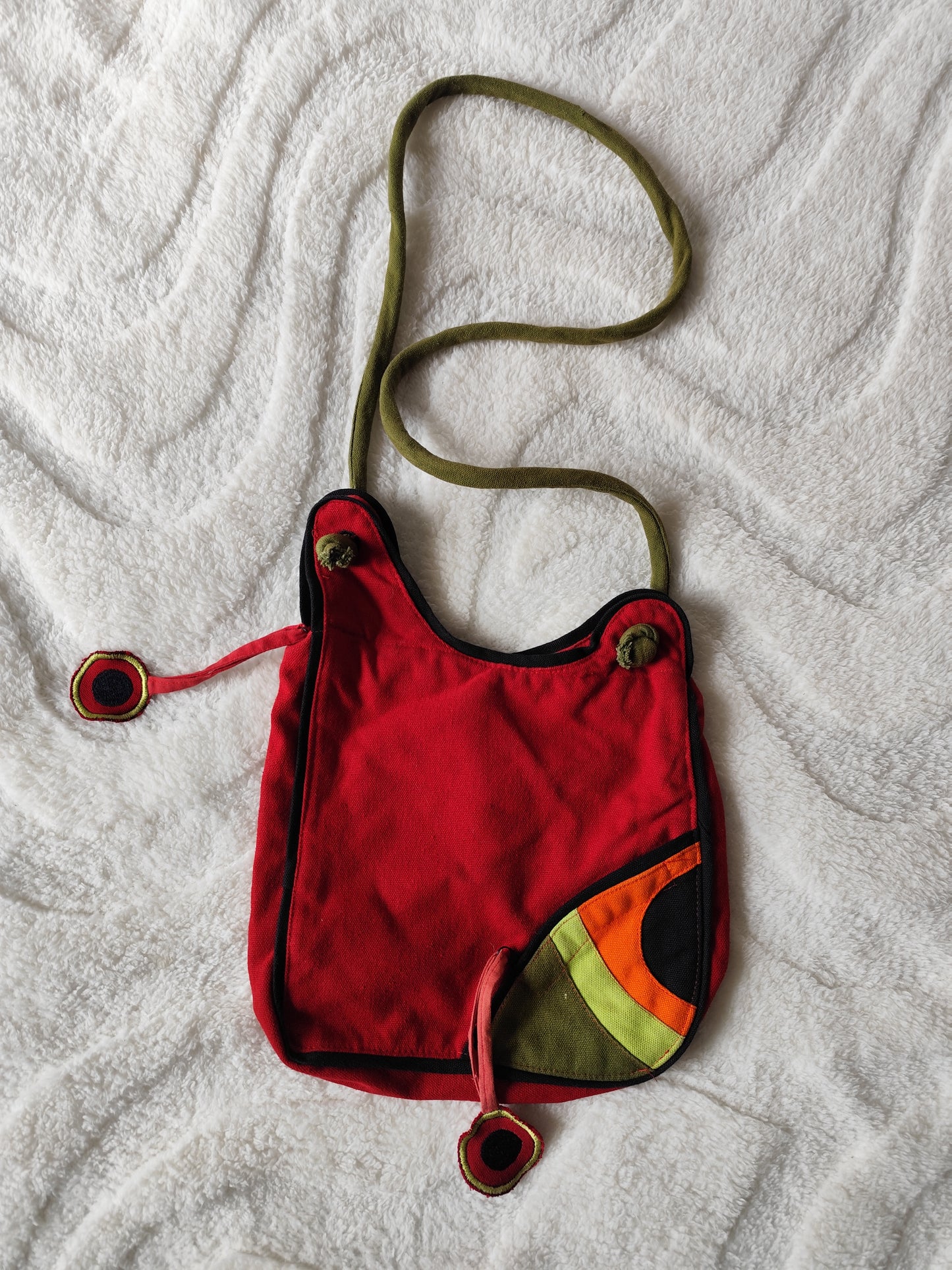 Sac Coline multicolore – coton doublé – style ethnique