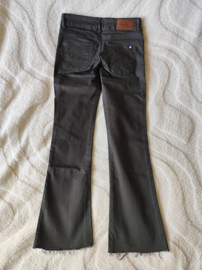 Jean bootcut kaki - bas effilochés - Carlakops Paris - Taille 34/36