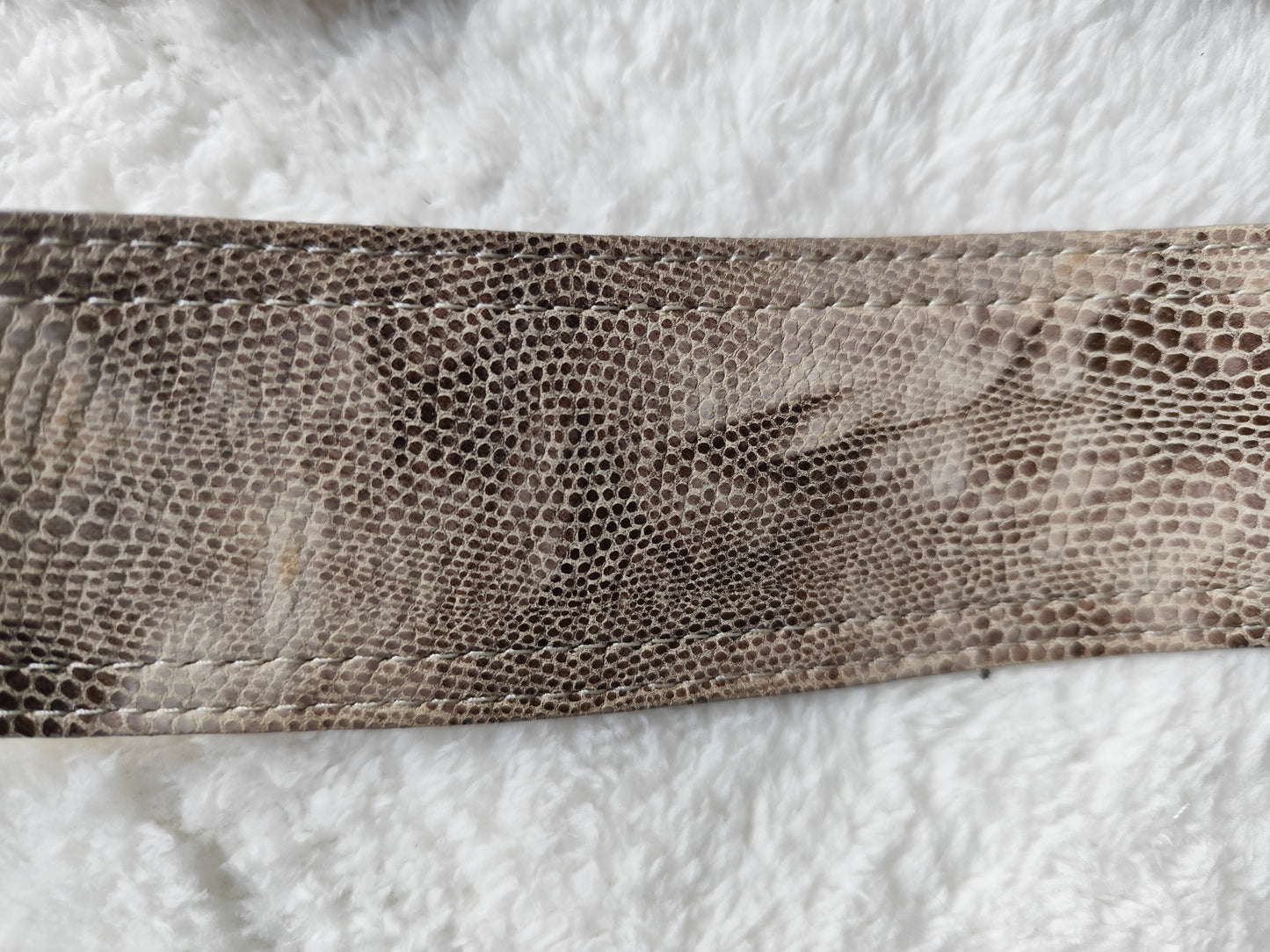 Ceinture large  effet python – Gérard Darel – Made in France –  85 cm