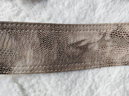 Ceinture large  effet python – Gérard Darel – Made in France –  85 cm