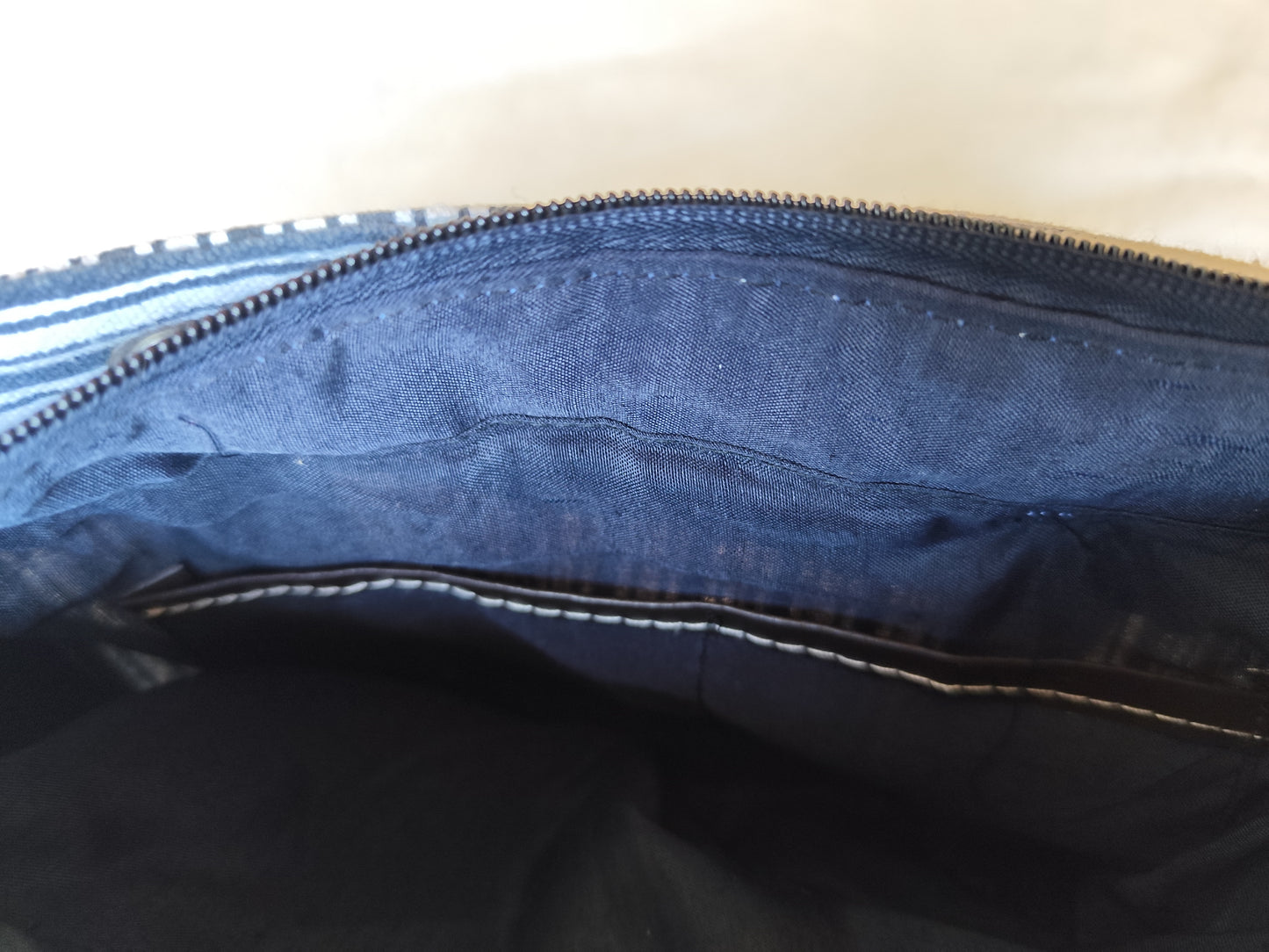 Sac Cabas Rayé en Toile – Noir & Blanc – Style Casual Chic