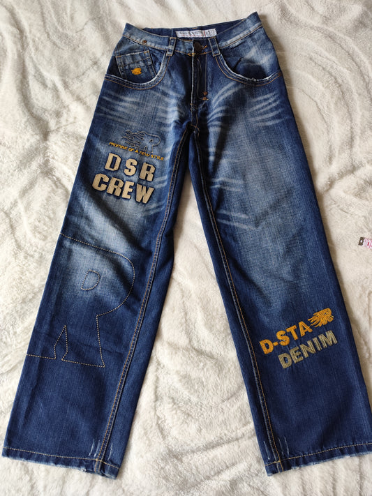 👖 Jean baggy vintage old school femme – D-Star – Taille 40