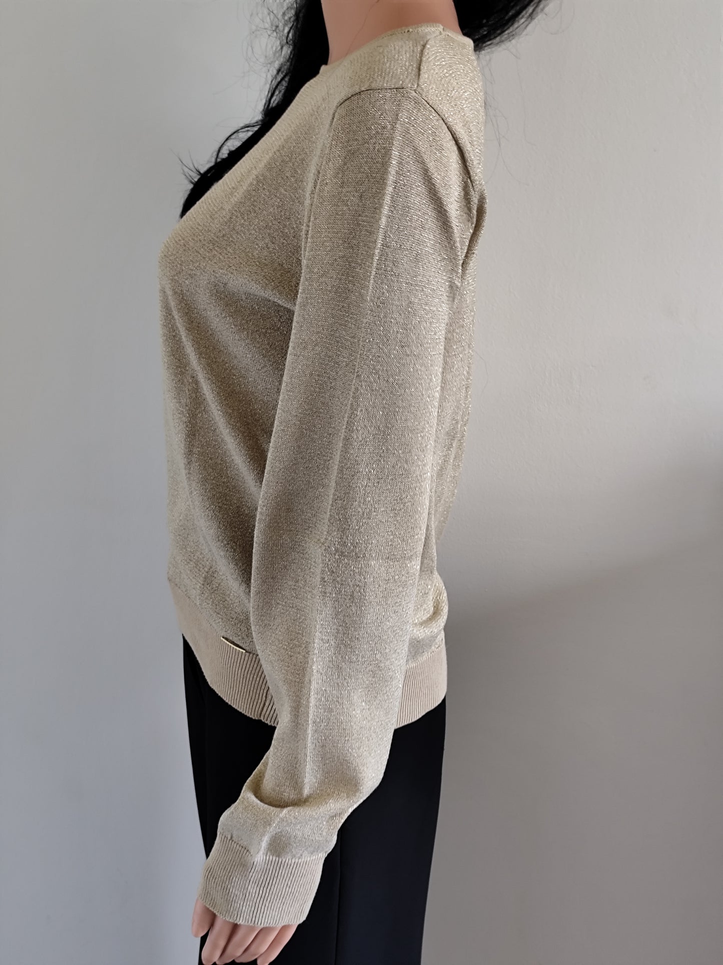 Pull beige scintillant doré - Vila Joy – Taille 36/38