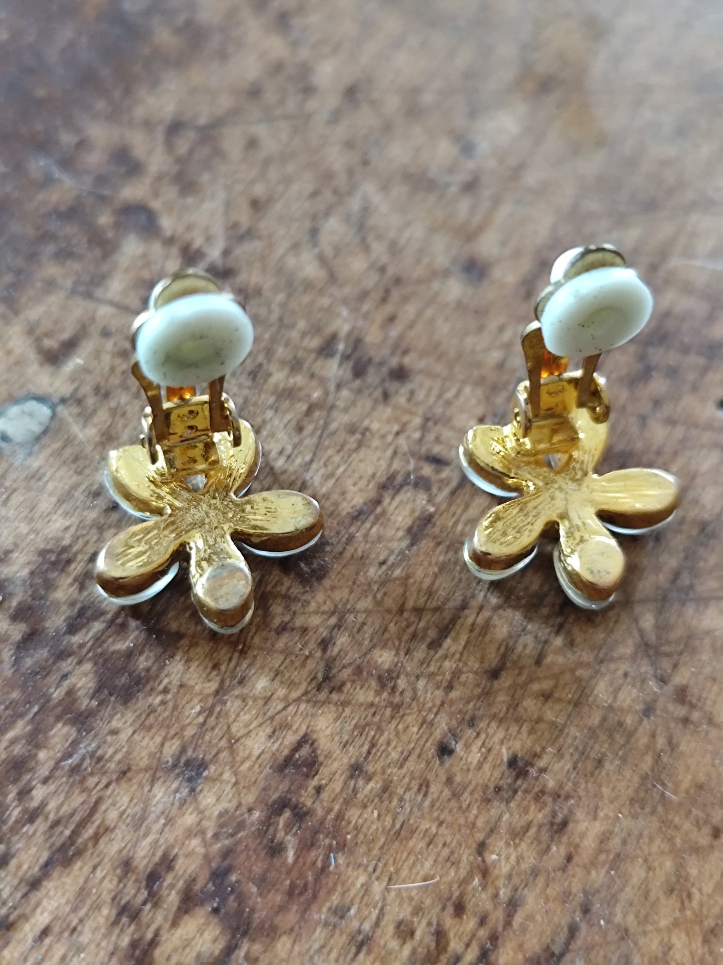 Boucle d'oreilles à clip fleur