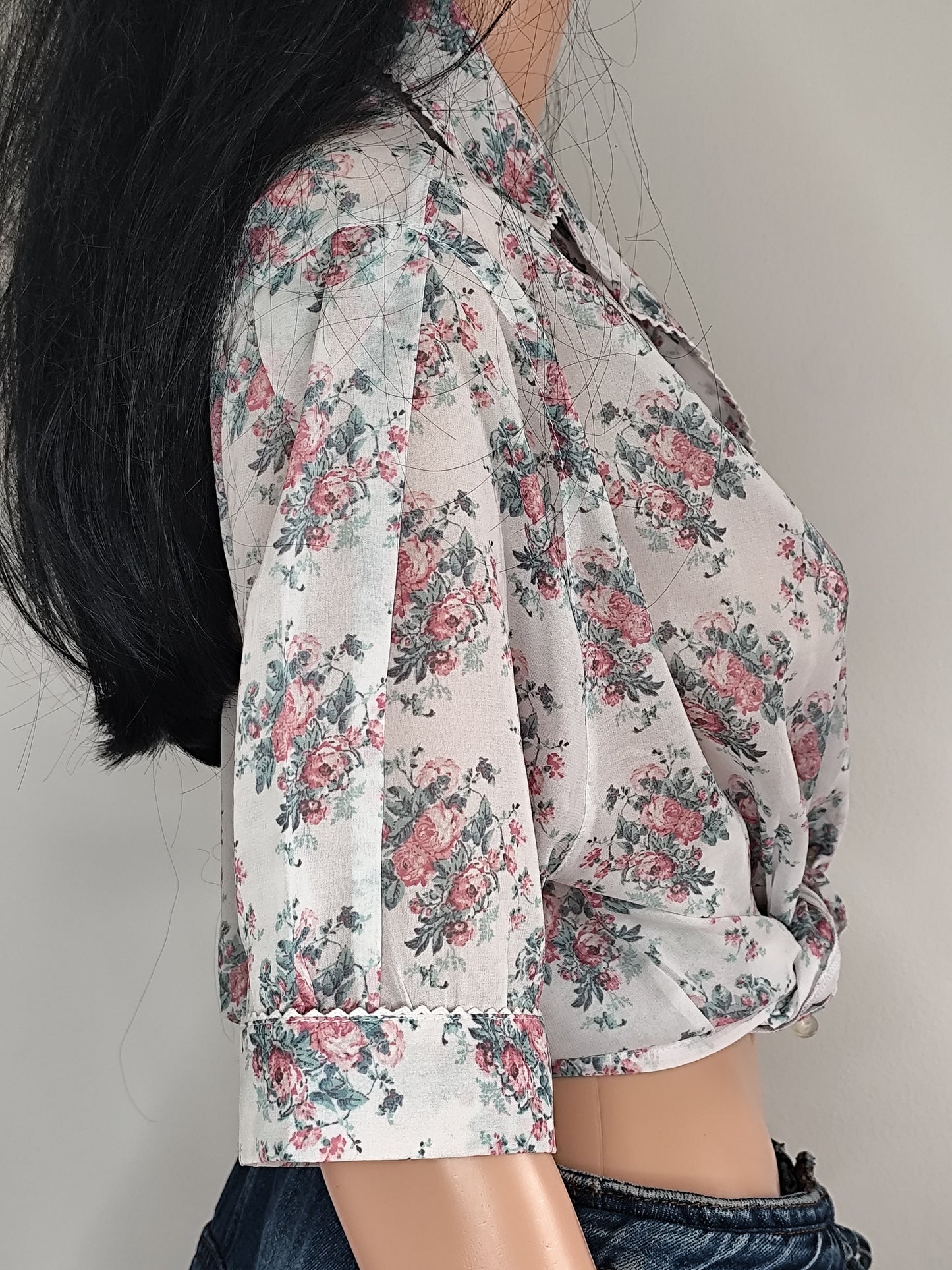 👚 Chemisier fluide à fleurs 1-2-3 – Taille 40/42 🌸