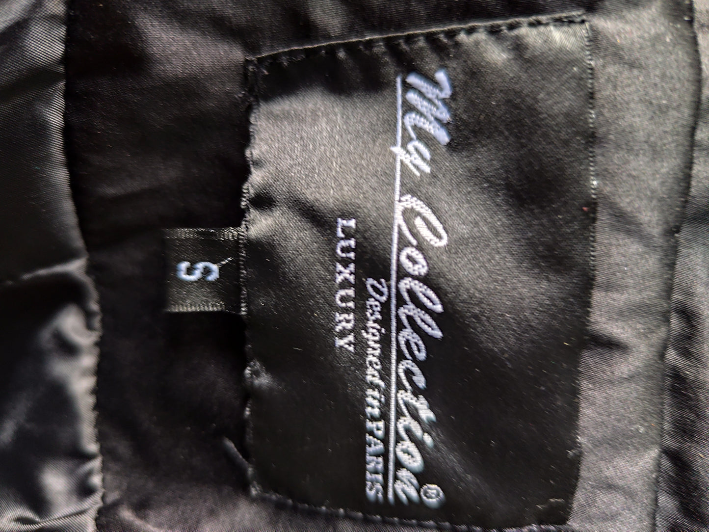 Trench noir satiné My Collection – Taille 36/38