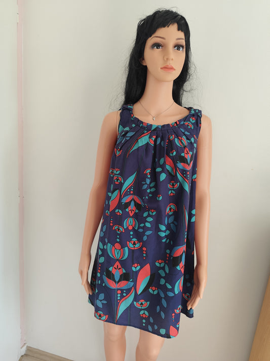 Robe boule La Fée Maraboutée – coton & soie – T.38/40