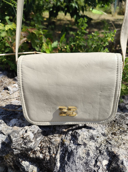 Sac bandoulière crème vintage – petit format élégant