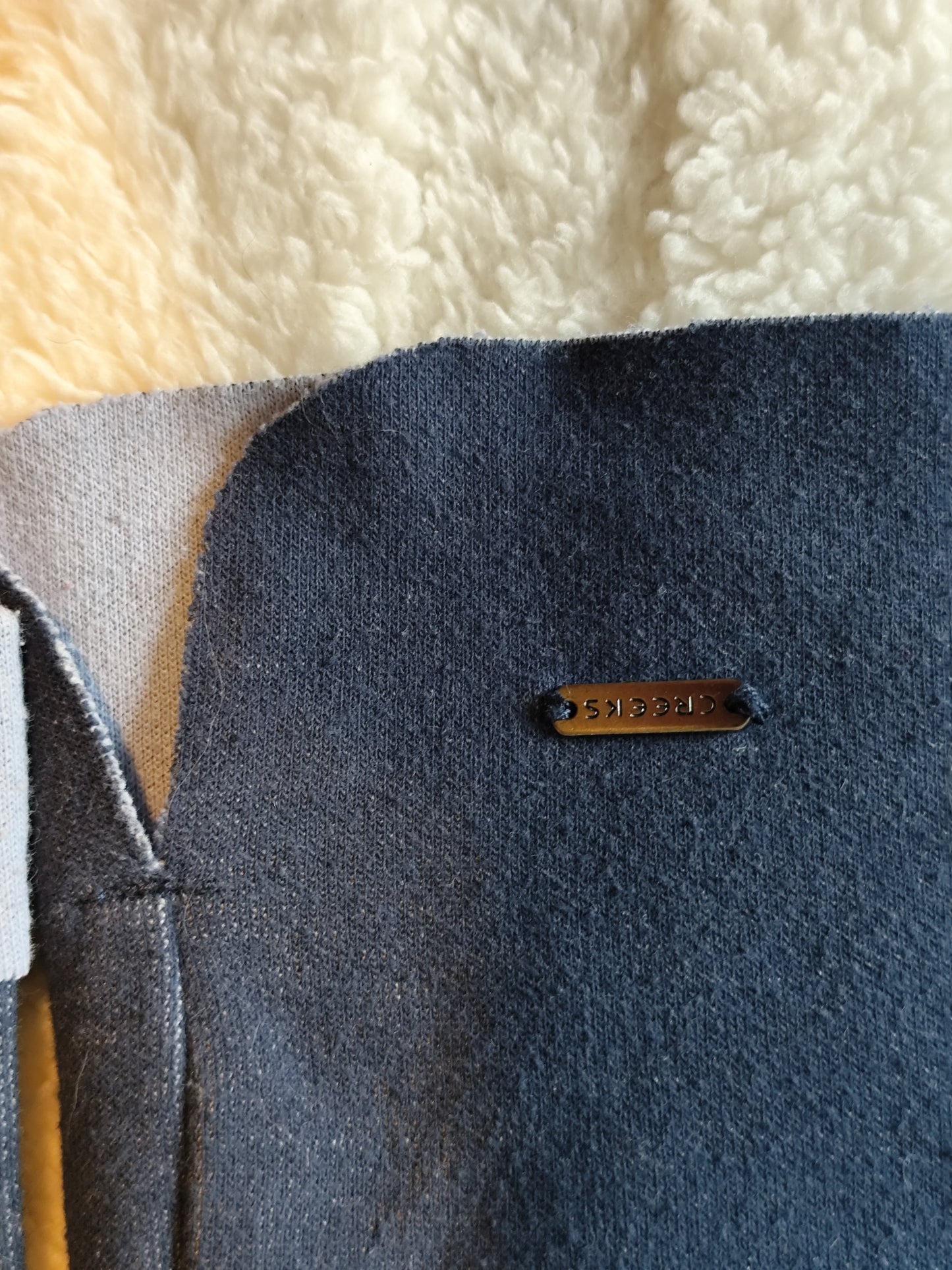 Sweat fin oversize Creeks – Bleu – Taille S