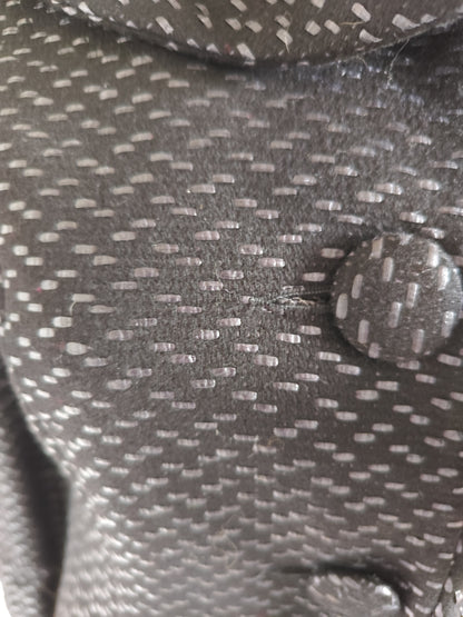 Manteau noir texturé à col structuré– Naf naf – Taille 38