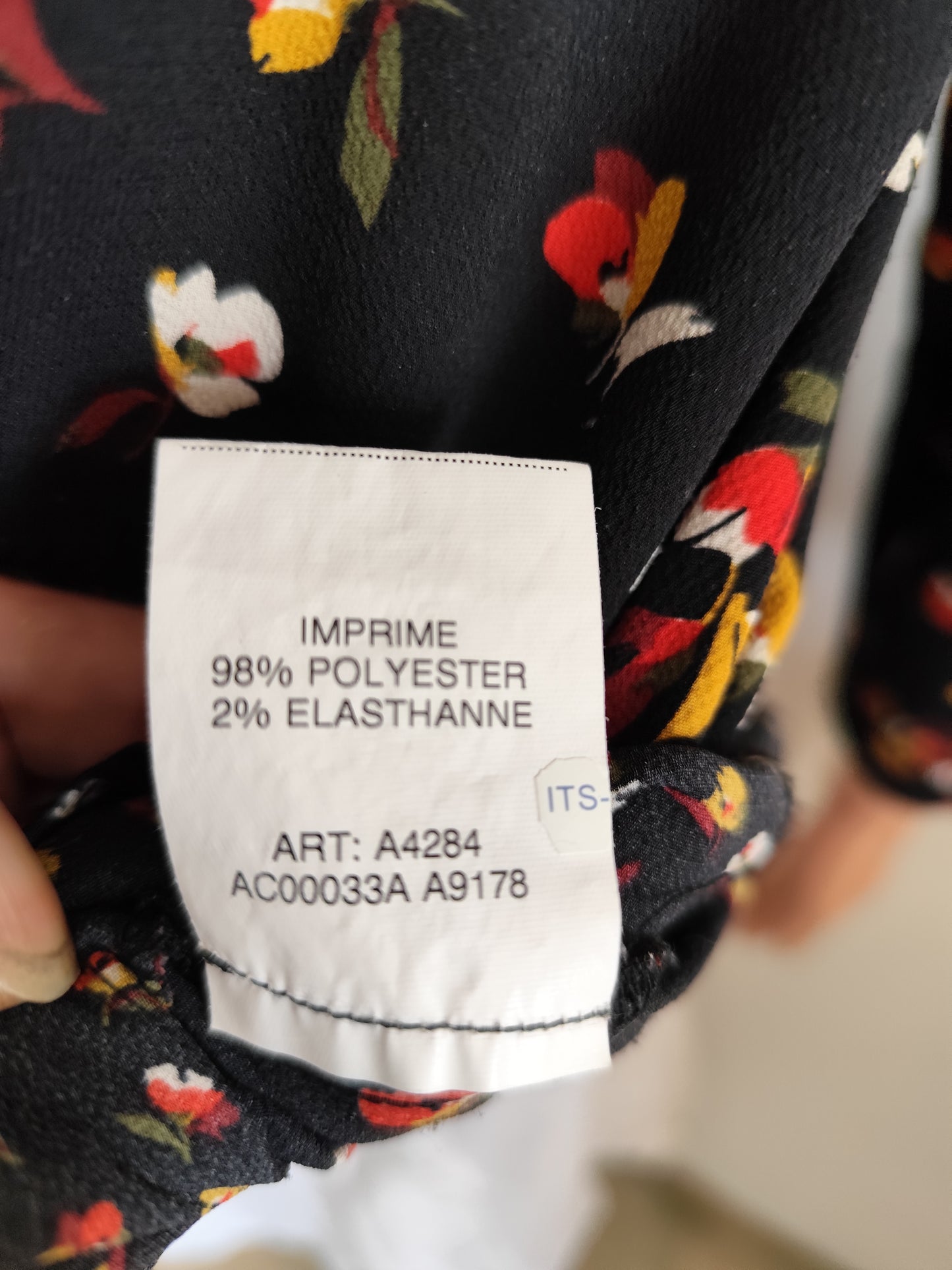 Blouse fluide à fleurs Christine Laure – taille 40/42