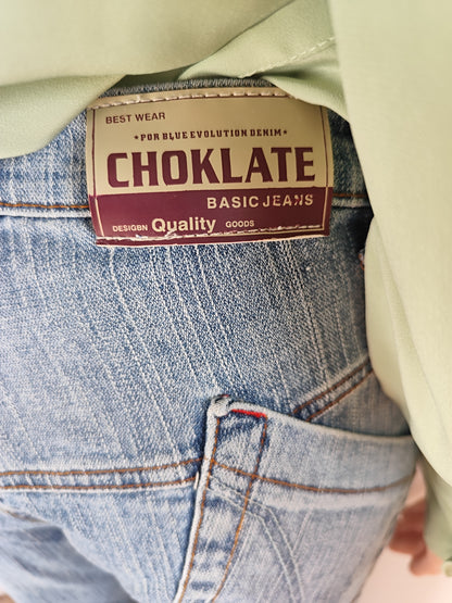 👖 Pantacourt en jean Choklate Paris – Taille 36/38 👖