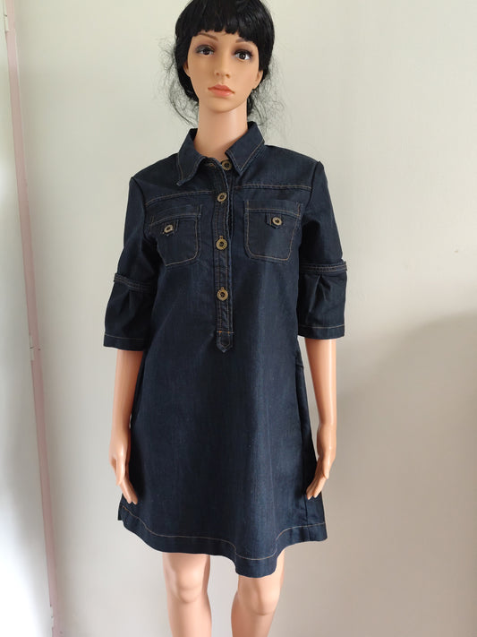 Robe chemise en jean Tamma Jeans – style worker féminin - Taille 40/42