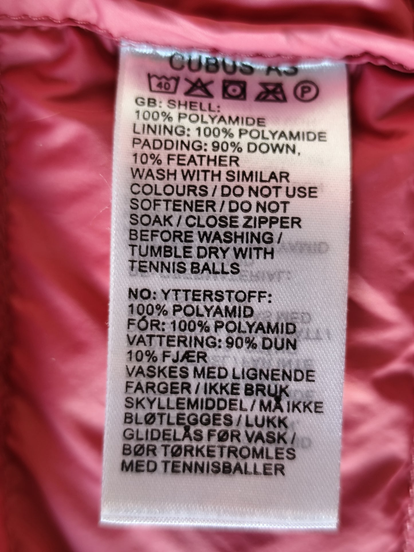 Doudoune légère rose à capuche – Taille 36