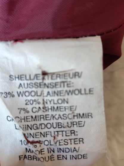 Manteau GAP laine & cachemire – Bordeaux – Taille 38/40