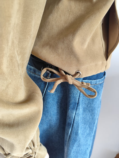 Veste  camel en suédine – Taille 38/40