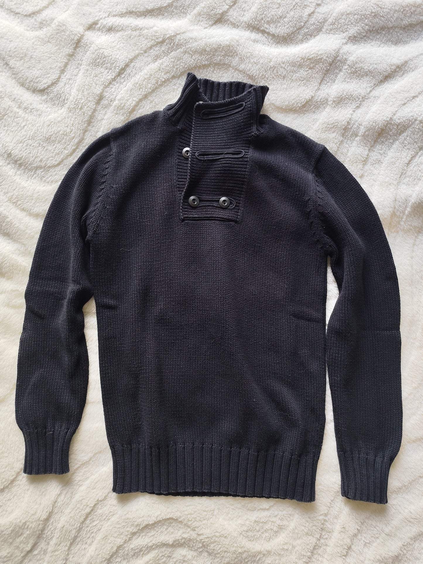 Pull col montant noir Jules – Taille M