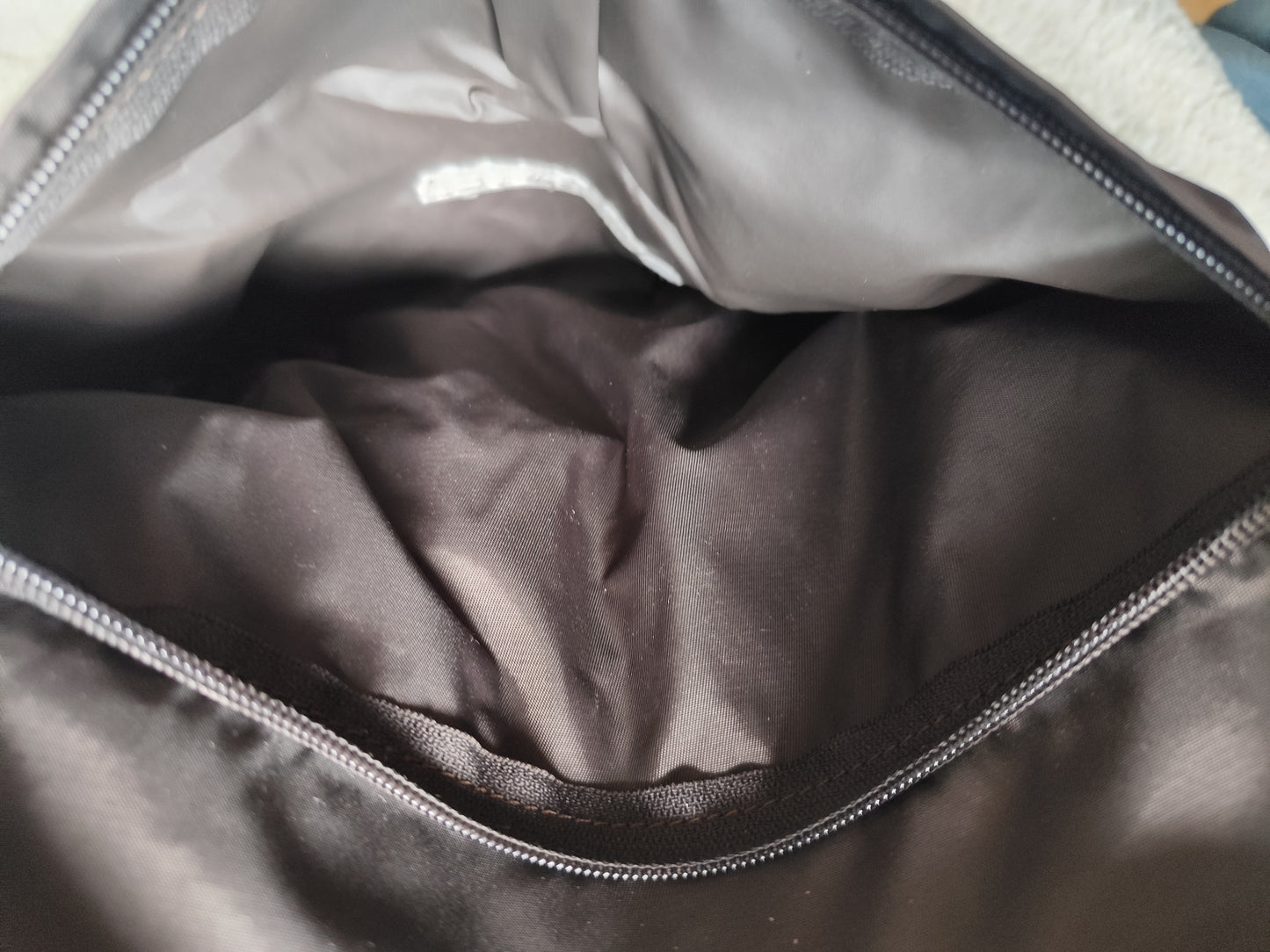 Sac bandoulière Lancaster marron chocolat en toile