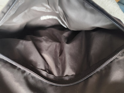 Sac bandoulière Lancaster marron chocolat en toile