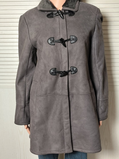 Manteau gris à brandebourgs – DPM by Depech Mod – Taille 42