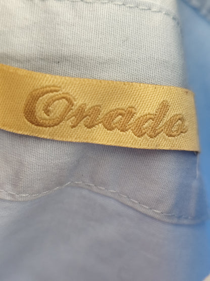Chemise bleu ciel  Onado col perlé - Taille 38