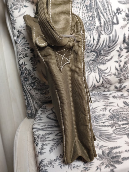 Sac bandoulière en toile kaki – Lolita Lempicka au Masculin – 30x23x8 cm