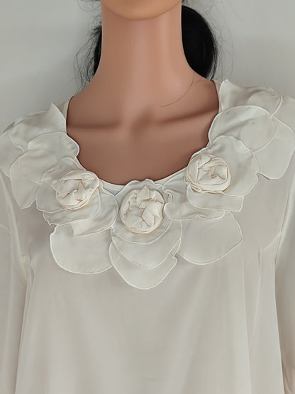 Blouse Élégante à Fleurs – Style Raffiné et Féminin - Taille 42/44