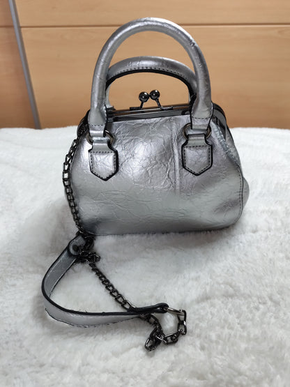 Sac David Jones argenté – Élégance Moderne et Urbaine