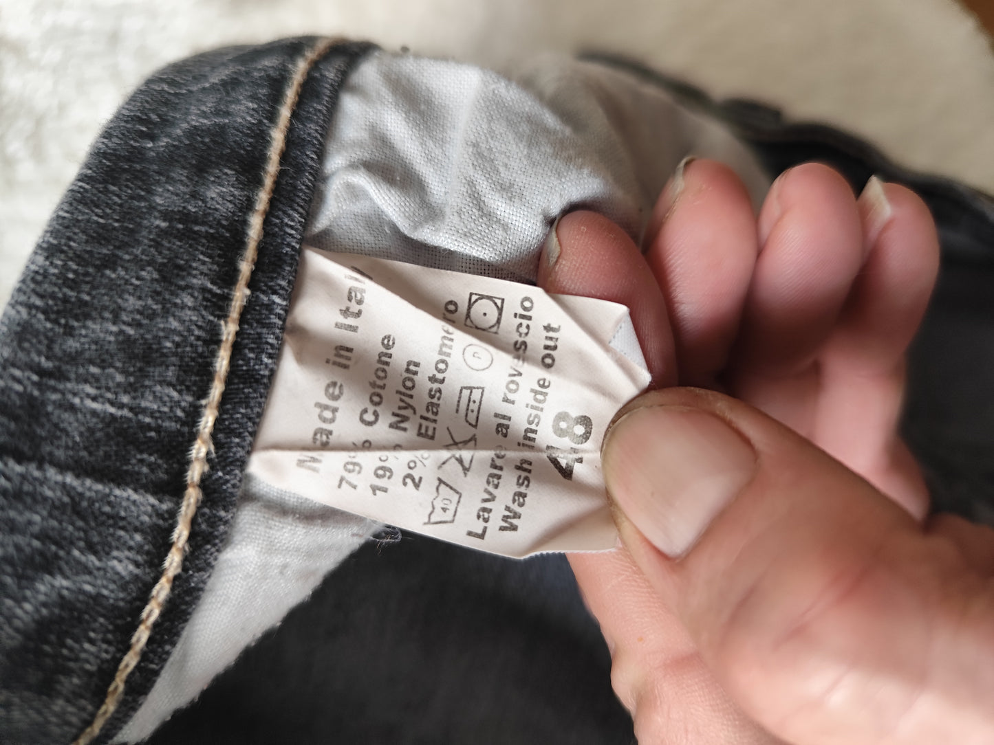 👖 Jean Flare Noir Vitamina – Élégance et Style Rétro - Taille 40/42