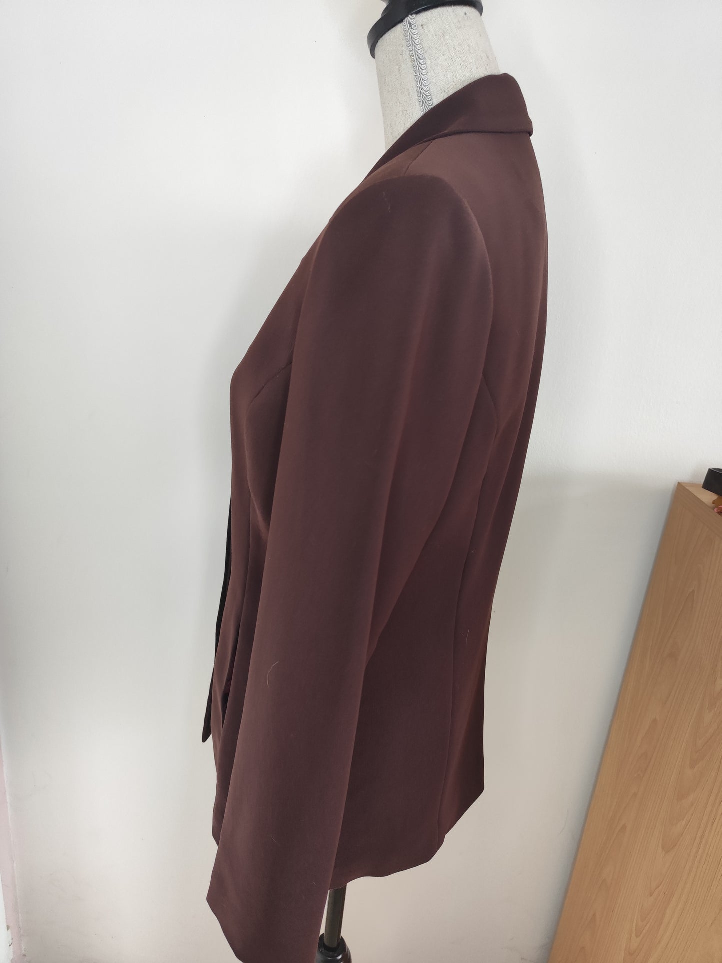Blazer structuré vintage Bordeaux - Ici et Maintenant -  Taille 38