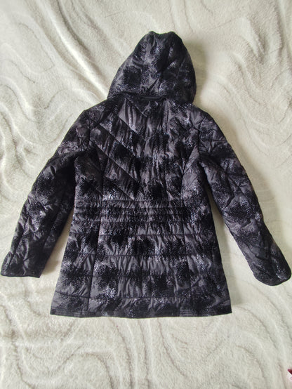 Doudoune imprimée noir & gris – Fashion Concept – Taille 42