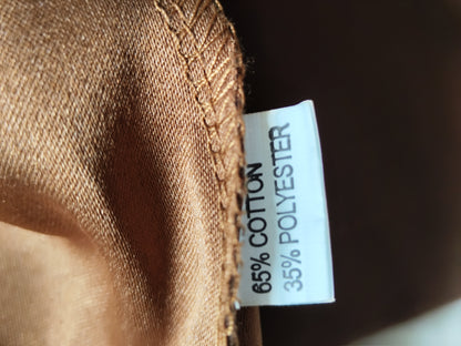 Veste cintrée longue style redingote chocolat – Taille S