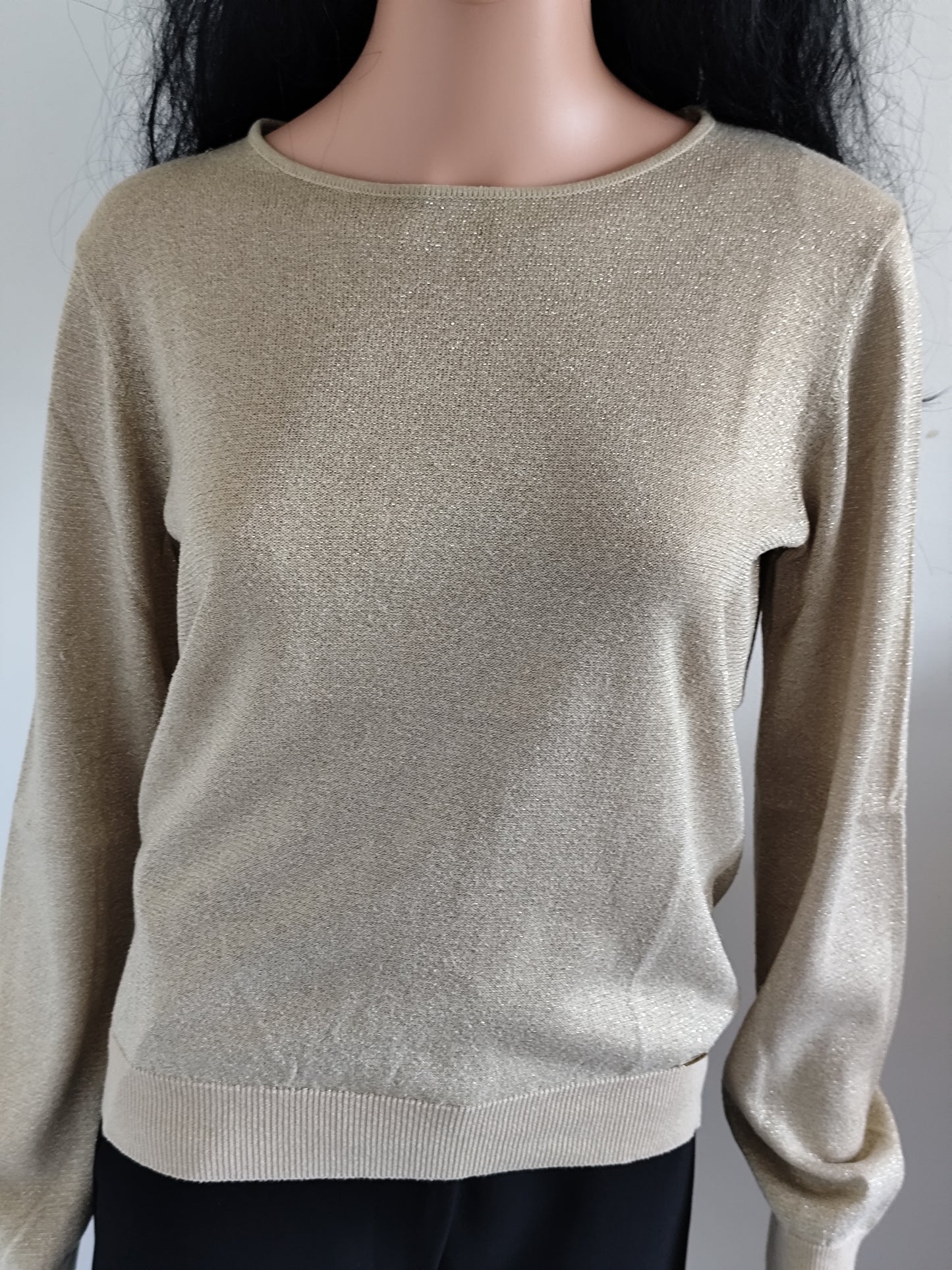 Pull beige scintillant doré - Vila Joy – Taille 36/38