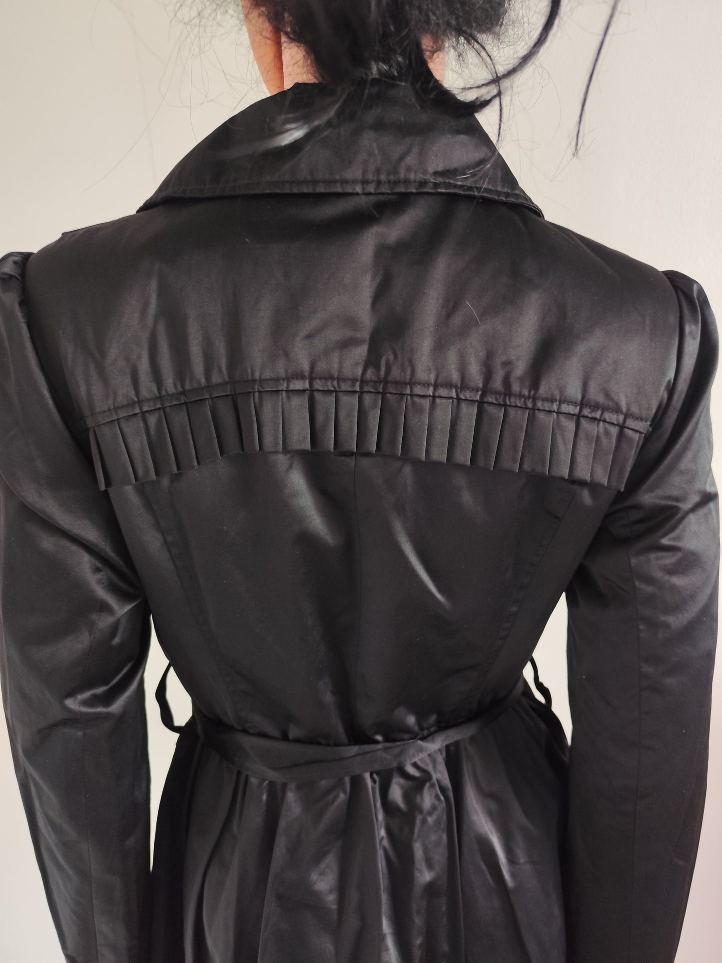 Trench noir satiné My Collection – Taille 36/38