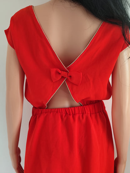 Robe rouge dos nu noué – It Hippie – taille S