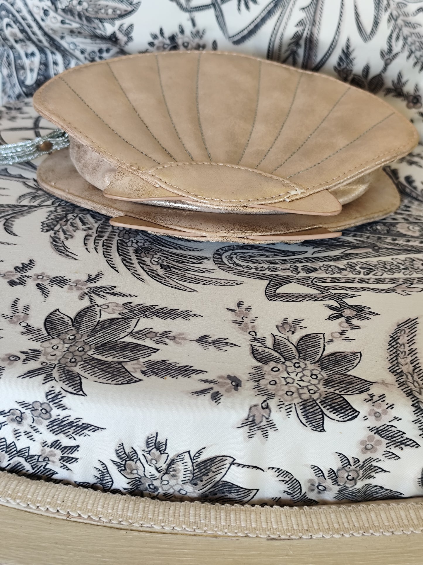 Petite pochette "Coquillage" Etam - Rose gold irisé