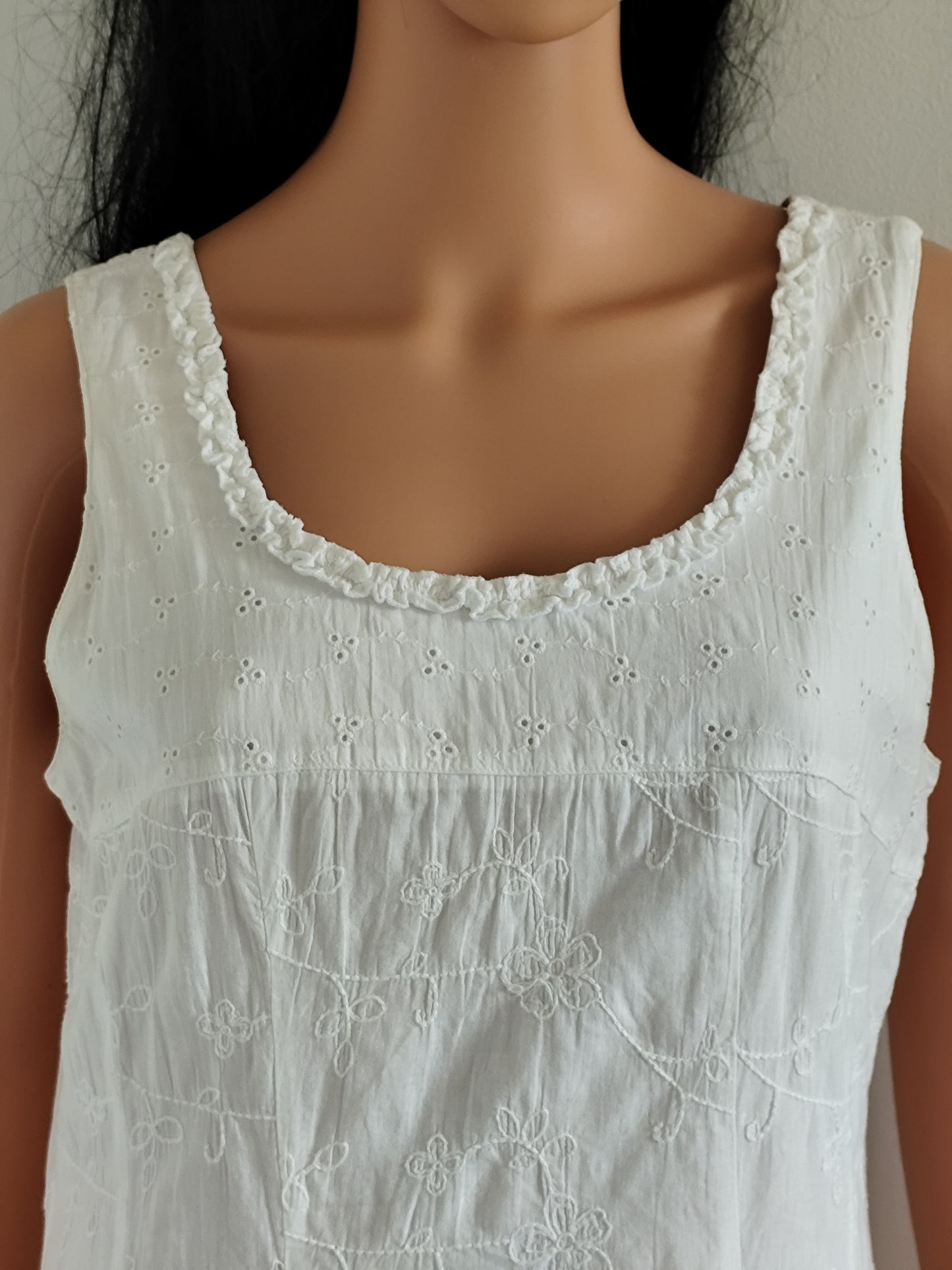 Robe longue en coton et lin – Armand Thiery Affinités – Taille 42