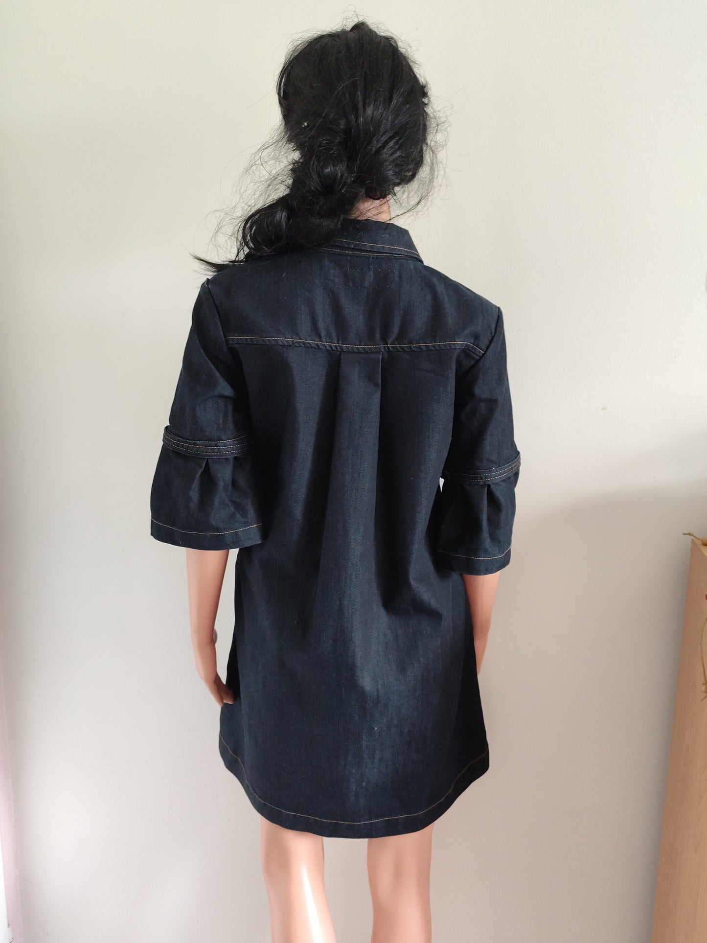 Robe chemise en jean Tamma Jeans – style worker féminin - Taille 40/42