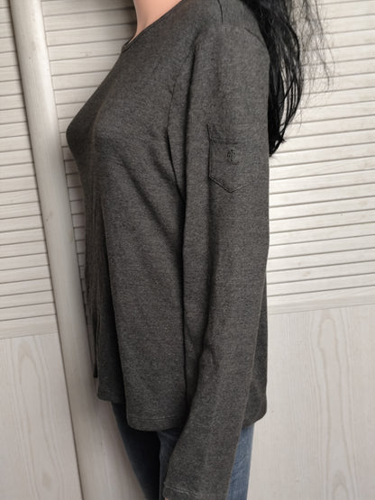 T shirt à manches longues - Ralph Lauren gris foncé - Taille XL