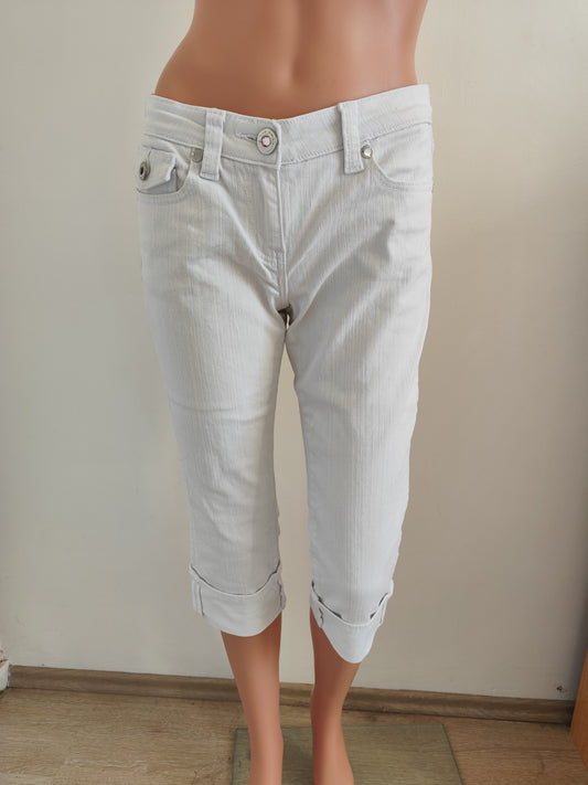 Pantacourt en jean blanc – Pimkie Collection –  Taille 34/36