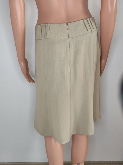Jupe Courte Naf Naf – Beige Élégant – Taille 40