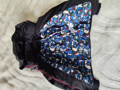 Doudoune courte Kookaï noire et bordeaux – Taille 34