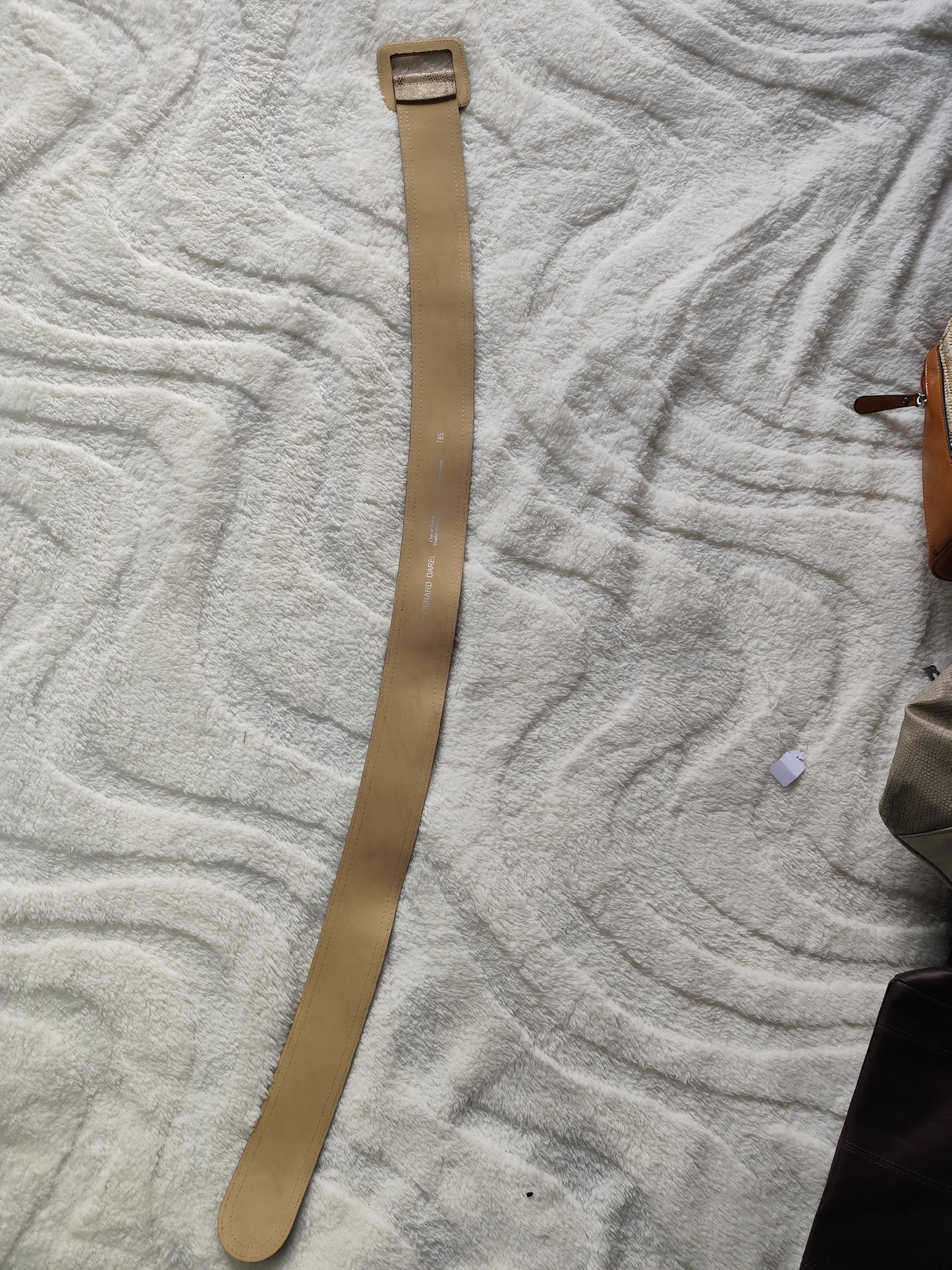 Ceinture large  effet python – Gérard Darel – Made in France –  85 cm