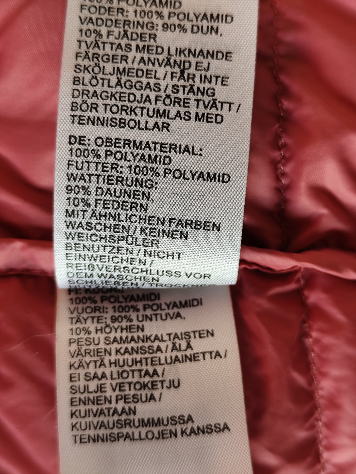 Doudoune légère rose à capuche – Taille 36