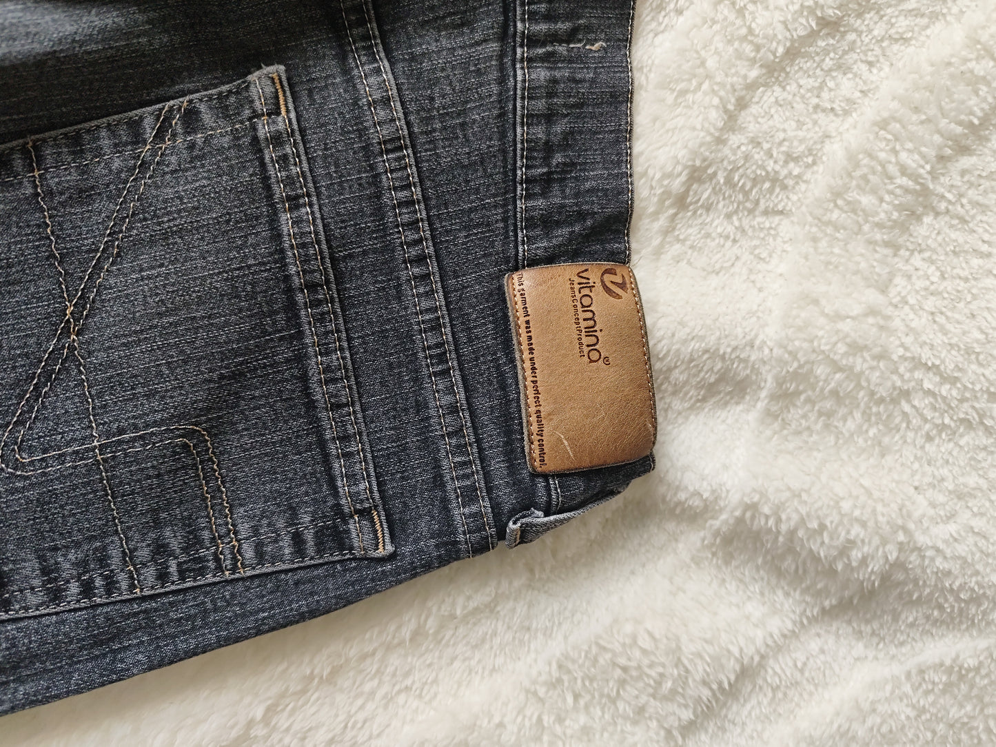 👖 Jean Flare Noir Vitamina – Élégance et Style Rétro - Taille 40/42