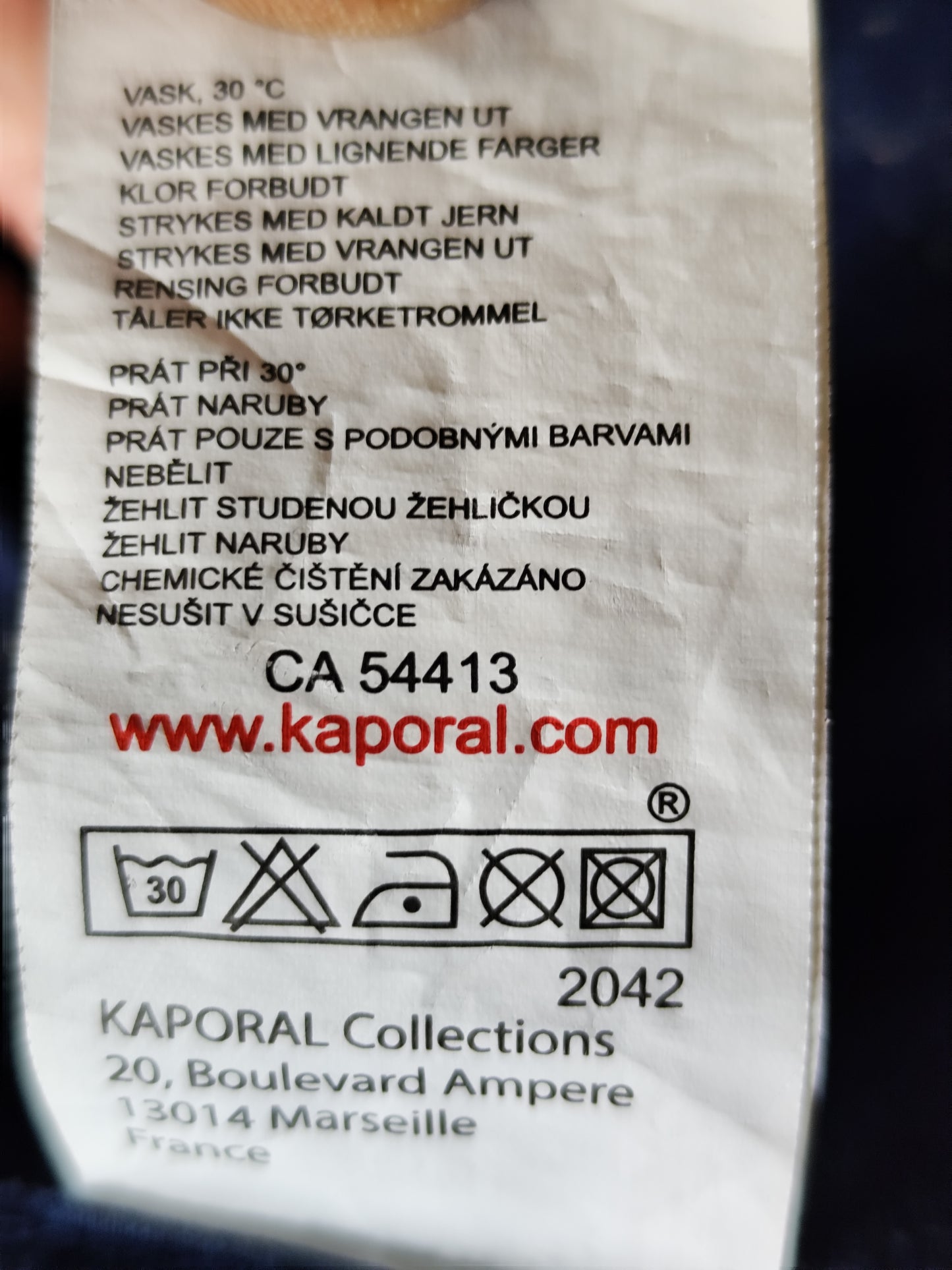 Chemise homme Kaporal bleu marine imprimé floral - Taille L