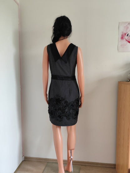 Robe noire brodée – Bréal – Taille 38
