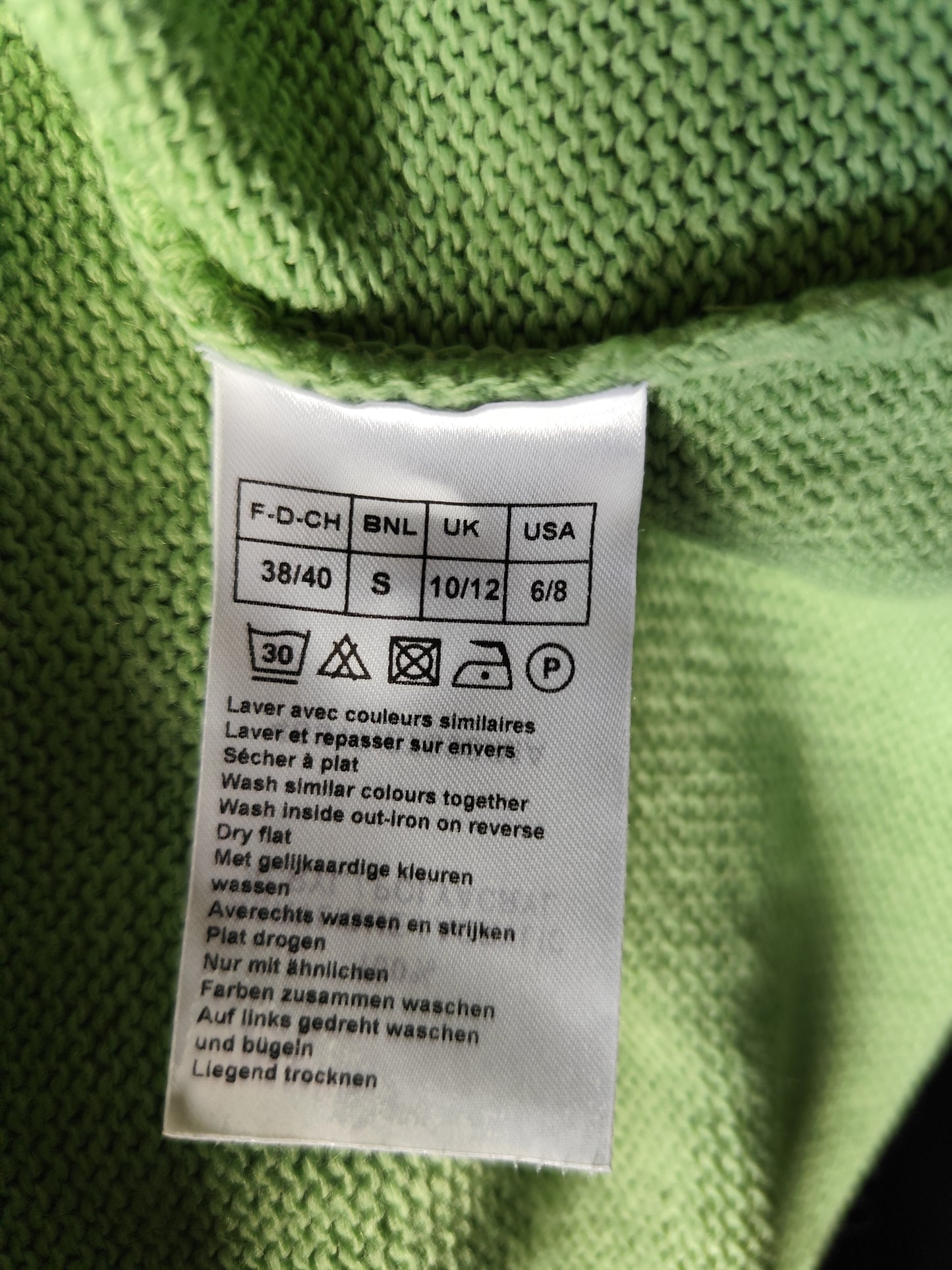 Grand gilet vert amande – Damart - Taille 38/40